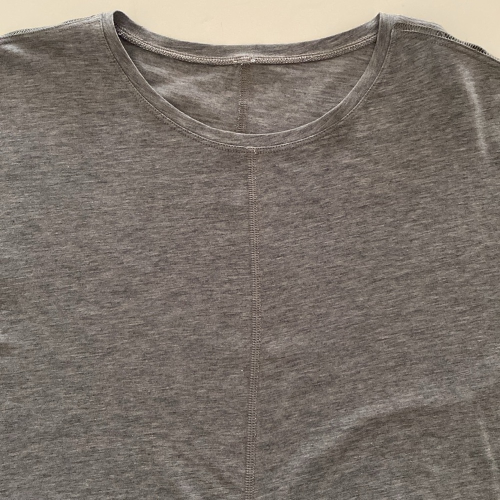 Lululemon Basic Soft Gray Long Sleeve T-Shirt - image 1